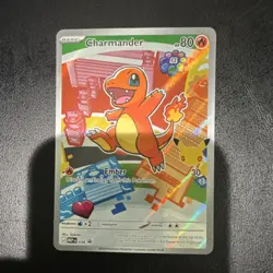 Pokemon Charmander Basic Holo Stamped Card 038 MEP Mega Evolution Promo - Image 1