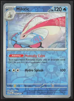 Milotic Uncommon SV06: Twilight Masquerade 050/167 NM Pokemon Card Reverse Holo - Image 1