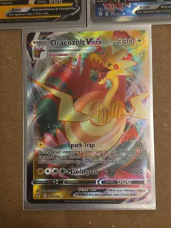 Pokemon Evolving Skies Dracozolt Vmax and V 3 Cards Pack Fresh NM Holo - Image 2