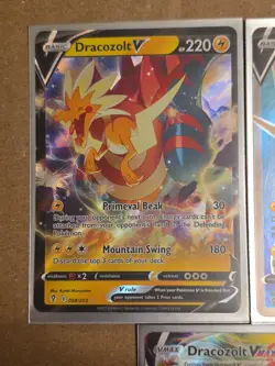 Pokemon Evolving Skies Dracozolt Vmax and V 3 Cards Pack Fresh NM Holo - Image 3