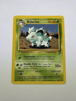 Vintage Pokemon Card - 2000 Pokemon TCG - Base Set 2 Nidorina 53/130 MP - Image 1