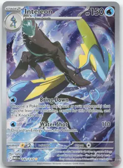 Inteleon 142/132 Illustration Rare Mega Evolution Pokemon Near Mint - Image 1