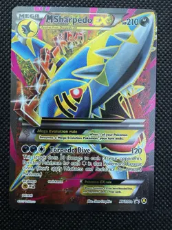 Pokemon M Sharpedo EX 210 HP XY200A Alternate Art Promo Holo Mega - Image 1