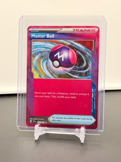 Master Ball #153 Ace Spec Rare 153/162 Paldean Fates Pokemon TCG NM+ - Image 1