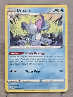 2020 Pokemon, Sword & Shield, #56/202 Drizzile, Uncommon - Image 1