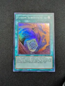 Yugioh - Fusion Substitute FUEN-EN041 1st Super Rare NM - Image 1