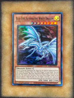 Yugioh Blue-Eyes Alternative White Dragon RA02-EN010 Super Rare 1st Ed NM - Image 1