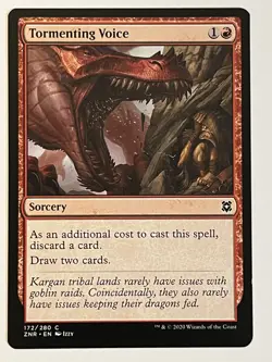 Tormenting Voice Zendikar Rising Non-Foil Regular MTG - Image 1