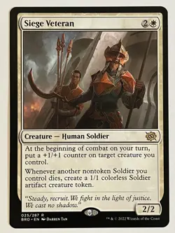 Siege Veteran The Brothers' War Non-Foil Regular MTG - Image 1