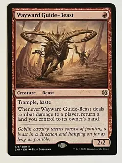 Wayward Guide-Beast Zendikar Rising Non-Foil Regular MTG - Image 1