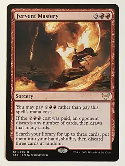 Fervent Mastery Strixhaven: School of Mages Non-Foil Regular MTG - Image 1