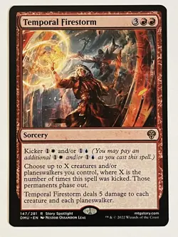 Temporal Firestorm Dominaria United Non-Foil Regular MTG - Image 1