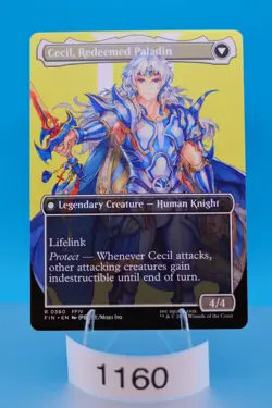 MTG Cecil, Dark Knight (Borderless) Final Fantasy Regular #380 - Image 2