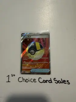Ultra Ball 264/217 Ultra Rare ME: Ascended Heroes Pokemon TCG Full Art Holo - NM - Image 1