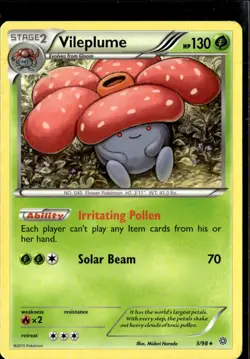Pokemon Vileplume 3/98 Ancient Origins Non Holo Rare LP - Image 1