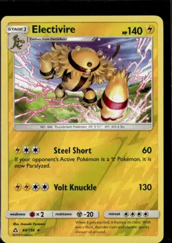 Pokemon Electivire 44/156 Ultra Prism Reverse Holo Rare - Image 1