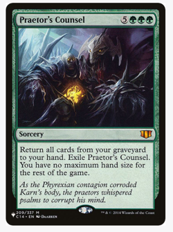 MTG Praetor’s Counsel - The List Reprints LIST NM Green Sorcery Mythic Rare - Image 1