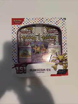 Alakazam Ex Collection Box Scarlet & Violet 151 Pokemon 2023 Factory Sealed C - Image 1