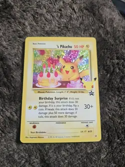 Pokemon TCG ______'s Pikachu 24/53 Wotc Promo Holo Basic 50 HP - Image 1
