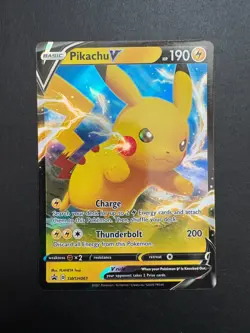 Pokemon Sword and Shield Promo: Pikachu V SWSH061 NM - Image 1