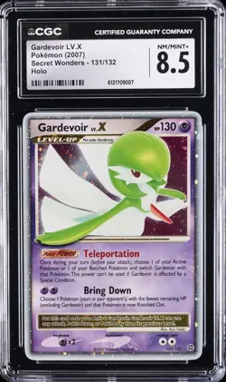 2007 POKEMON SECRET WONDERS HOLO #131/132 GARDEVOIR LV.X CGC 8.5 - Image 1