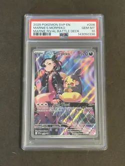Marnie's Morpeko 206 Marnie Rival Battle Deck Pokemon PSA 10 - Image 1