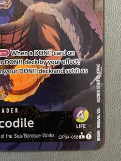 Crocodile (OP04-058) (Alternate Art) - Kingdoms of Intrigue (OP04) - One Piece - Image 5