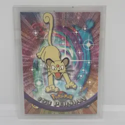 Persian #53 Pokemon Topps Series 1 Card (Black Label) NM - Image 1