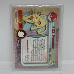 Persian #53 Pokemon Topps Series 1 Card (Black Label) NM - Image 2