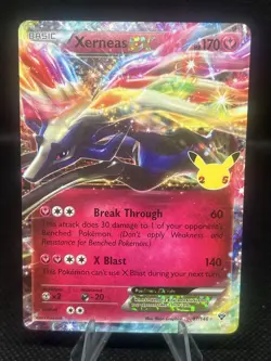 Xerneas EX 97/146 Holo Full Art Ultra Rare Card Pokemon Celebrations Classic NM - Image 1