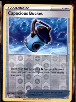 Pokemon Capacious Bucket 56/192 Rebel Clash Reverse Holo Uncommon 2 Card Lot - Image 1