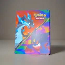 Pokemon Mega Charizard X & Mega Gengar 60 Card Mini Portfolio BINDER ONLY - Image 1