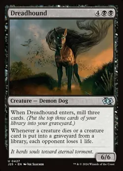 Hero Deal, English - 4 x MTG Dreadhound Magic: The Gathering Foundations - Jumps - Image 1