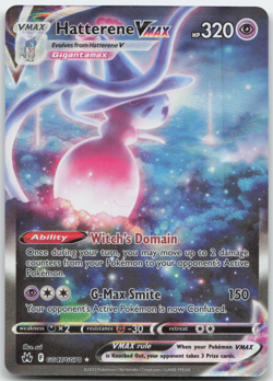 Hatterene VMAX GG47/GG70 Crown Zenith: Galarian Gallery Pokemon Card NM - Image 1