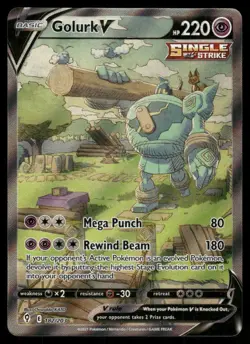 Pokemon Cards Golurk V 182/203 Evolving Skies Ultra Rare NM - Image 1