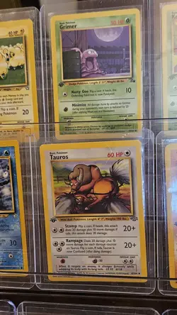 Lot of 9 1st Edition Pokemon Cards NM-LP Fossil, Jungle, Rocket, & Genesis - Image 3