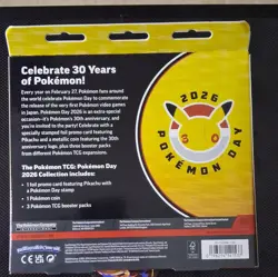 Pokemon TCG Day 2026 30th Anniversary Special Edition Box w/ Pikachu Promo Card - Image 2