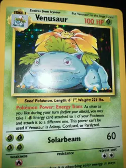 VTG. Pokemon Card Lot 1999 Bulbasaur, Ivysaur, Holo Venusaur - Image 2