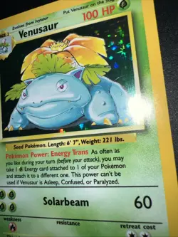 VTG. Pokemon Card Lot 1999 Bulbasaur, Ivysaur, Holo Venusaur - Image 3