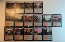 41 MTG Lands lot- Jund Black/Red/Green. Non basic lands. 3 color collection. - Image 1