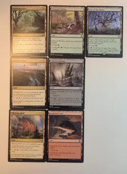 41 MTG Lands lot- Jund Black/Red/Green. Non basic lands. 3 color collection. - Image 3