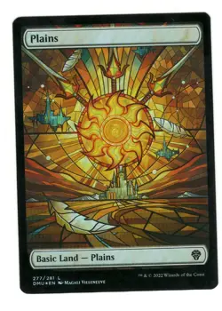 MTG Plains Showcase 277 Land Dominaria United Magic The Gathering Foil - Image 1