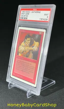 MTG Unlimited Edition 1993 Gray Ogre PSA 9 Mint Old School 93/94 - Image 3