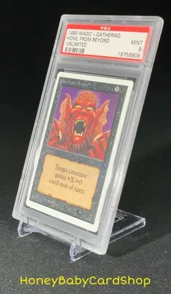 MTG Unlimited Edition 1993 Howl From Beyond PSA 9 Mint Old School 93/94 - Image 3