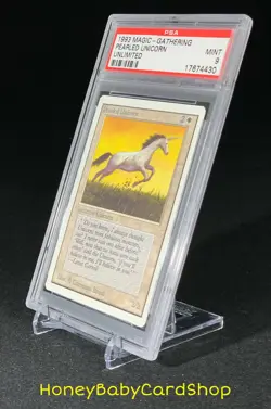 MTG Unlimited Edition 1993 Pearled Unicorn PSA 9 Mint Old School 93/94 - Image 3