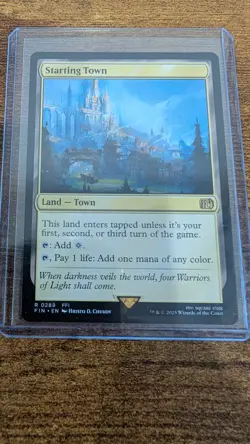 Starting Town 0289 Regular Land Magic the Gathering Final Fantasy NM Not Played - Image 1