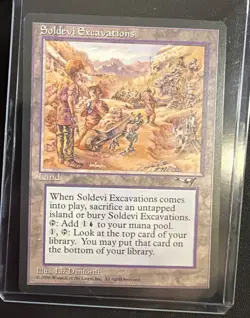 Soldevi Excavations MtG Alliances Magic The Gathering Rare Land - Image 1