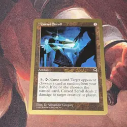 Cursed Scroll X1 Mtg World Championships Lp - Image 1