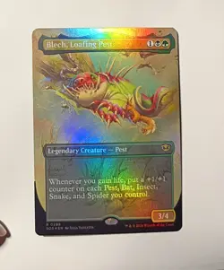 Blech, Loafing Pest Foik Borderless Secrets of Strixhaven SOS 298 Rare NM/Mint - Image 1