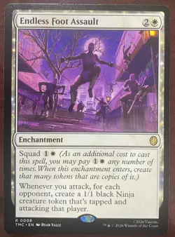 Endless Foot Assault MTG Commander: Teenage Mutant Ninja Turtles 8 R NM - Image 1
